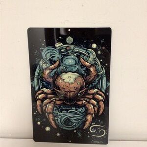 horoscope metal tin Sign, cancer, horoscope Wall Art